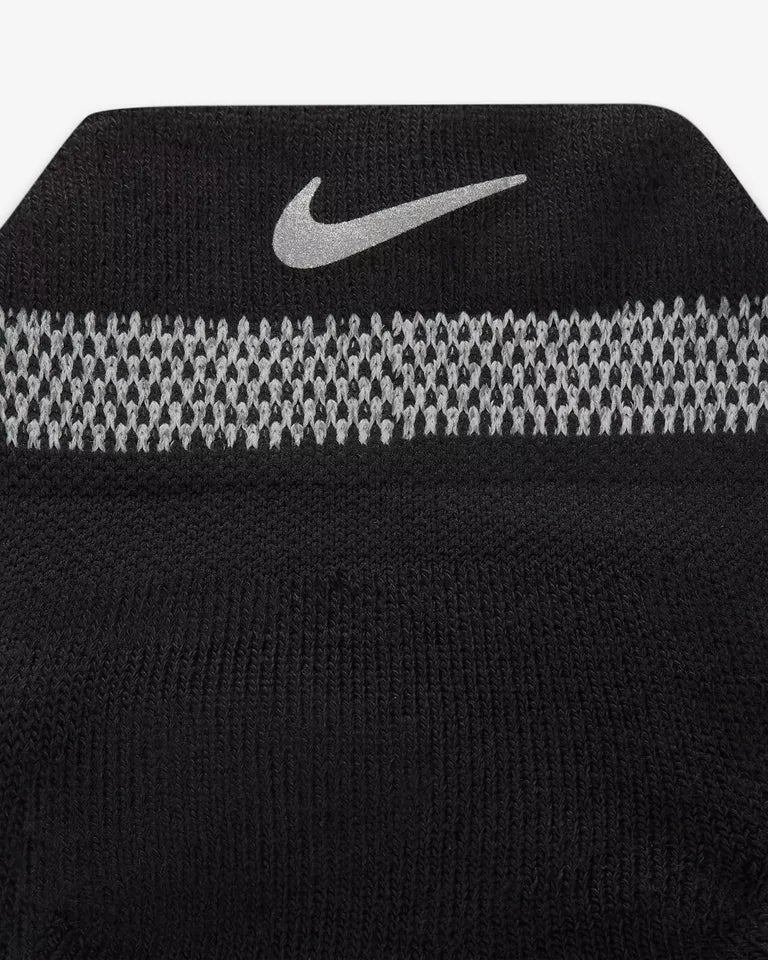 Nike Spark Cushioned No-Show Running Socks, 1 Pair Black W/DRI-FIT Te CU7201-010
