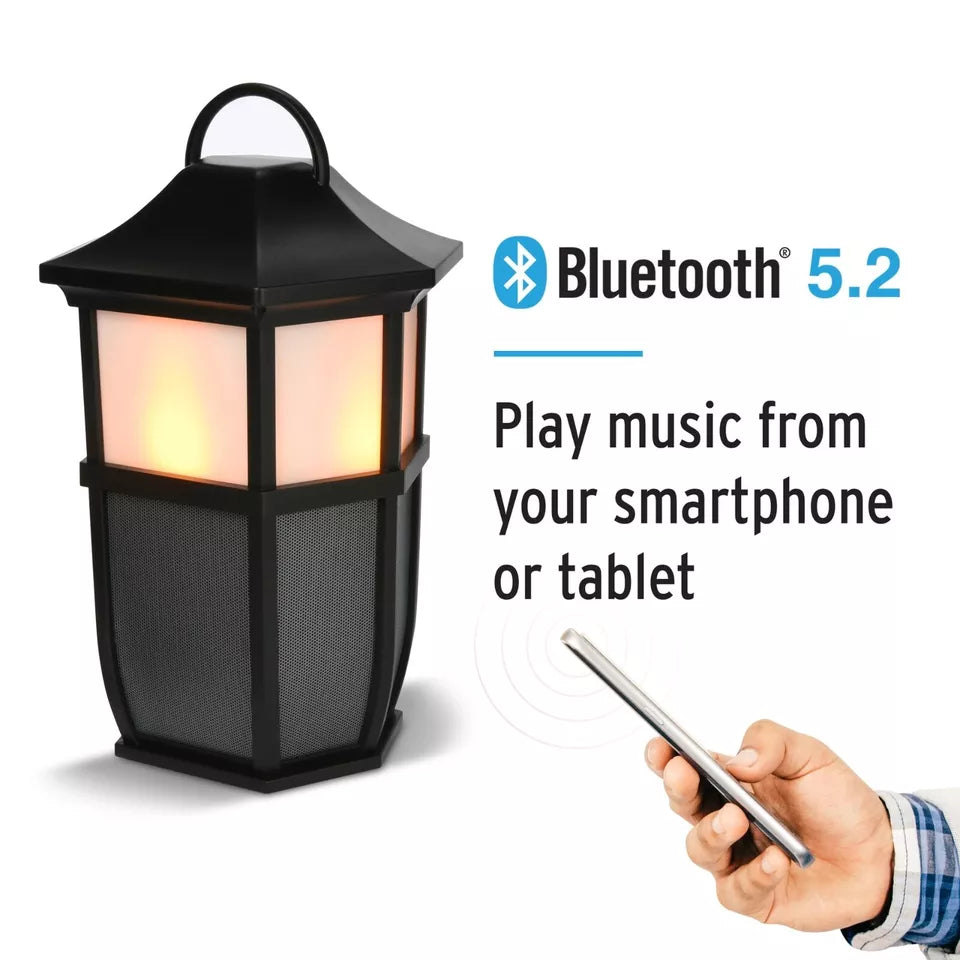 Acoustic Research Wireless Bluetooth Indoor Outdoor Speaker Flickering Light ✅✅✅