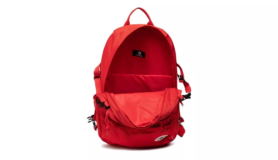 Converse Unisex Straight Edge Backpack, 10021138 A03 Red/12"H x 6"W x 18"D