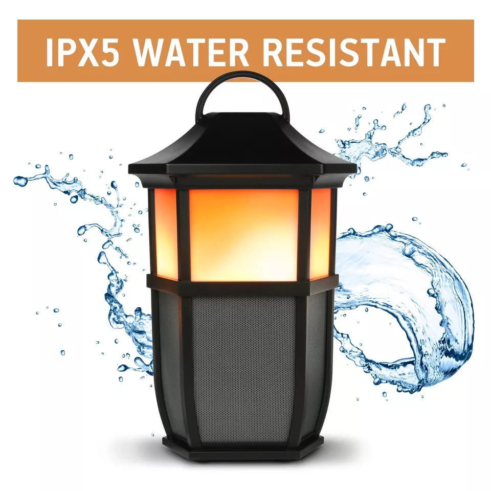 Acoustic Research Wireless Bluetooth Indoor Outdoor Speaker Flickering Light ✅✅✅