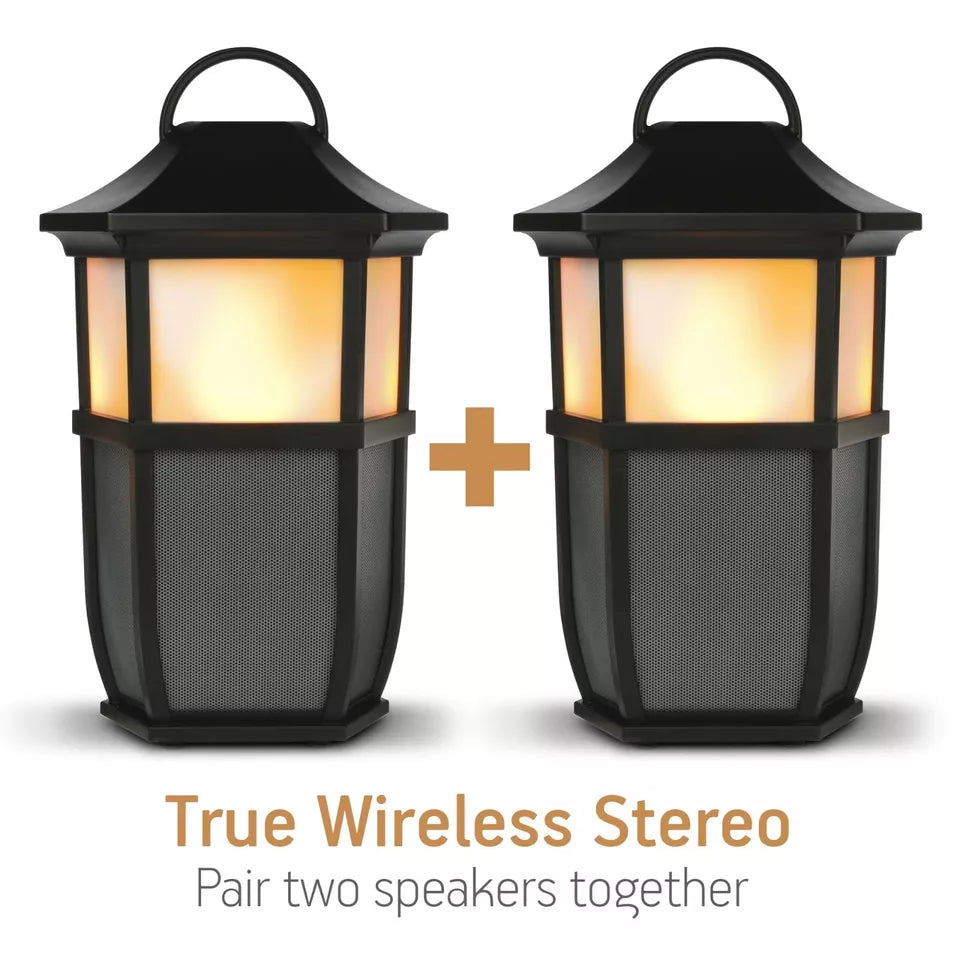 Acoustic Research Wireless Bluetooth Indoor Outdoor Speaker Flickering Light ✅✅✅