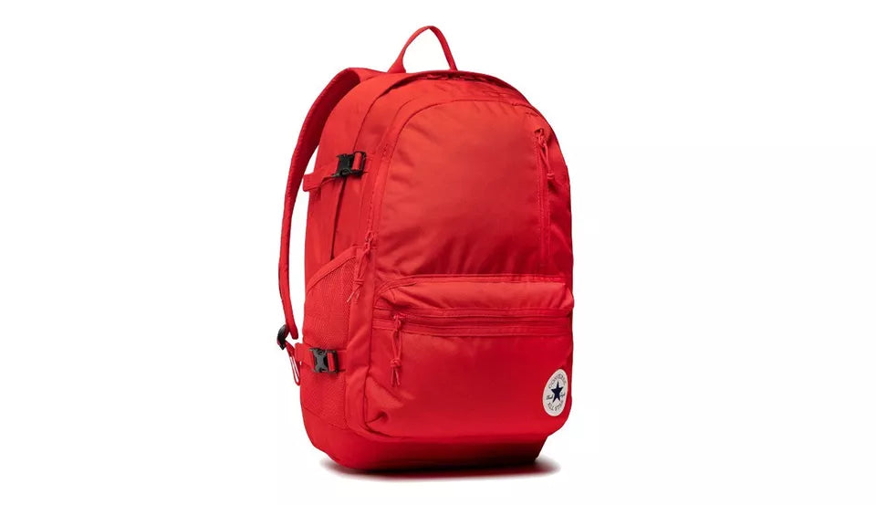 Converse Unisex Straight Edge Backpack, 10021138 A03 Red/12"H x 6"W x 18"D