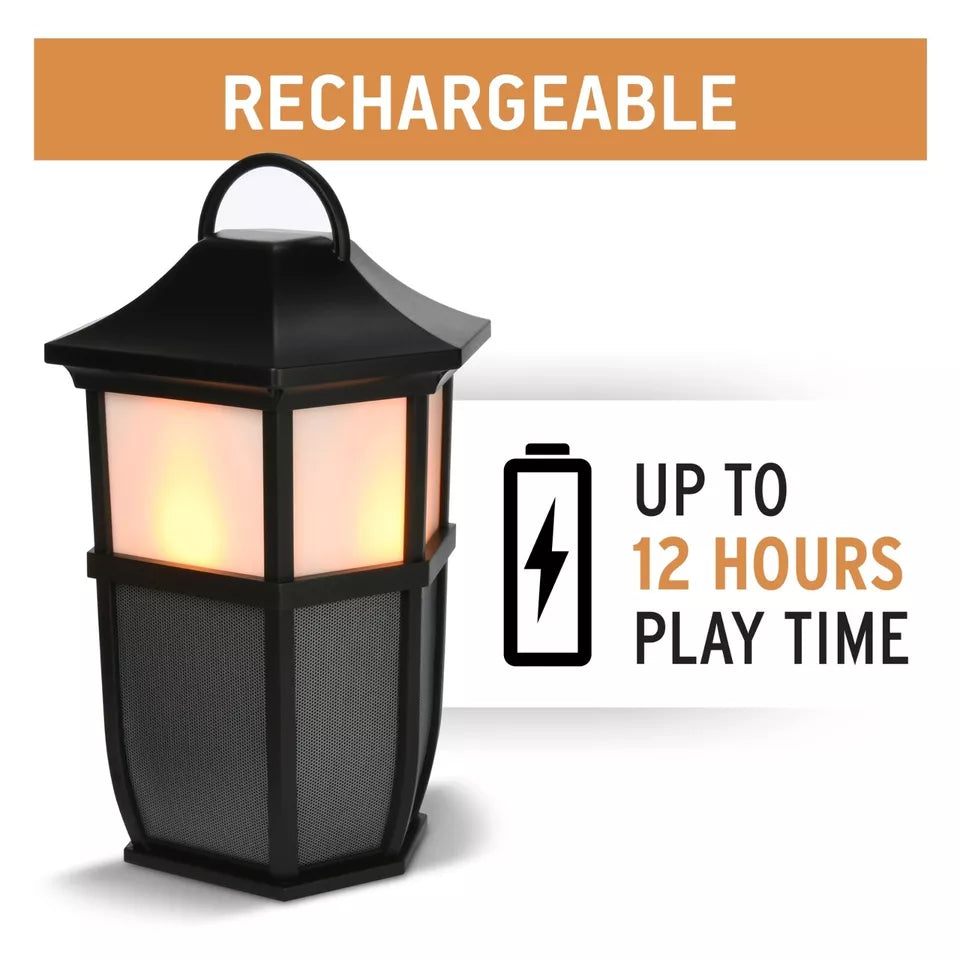Acoustic Research Wireless Bluetooth Indoor Outdoor Speaker Flickering Light ✅✅✅