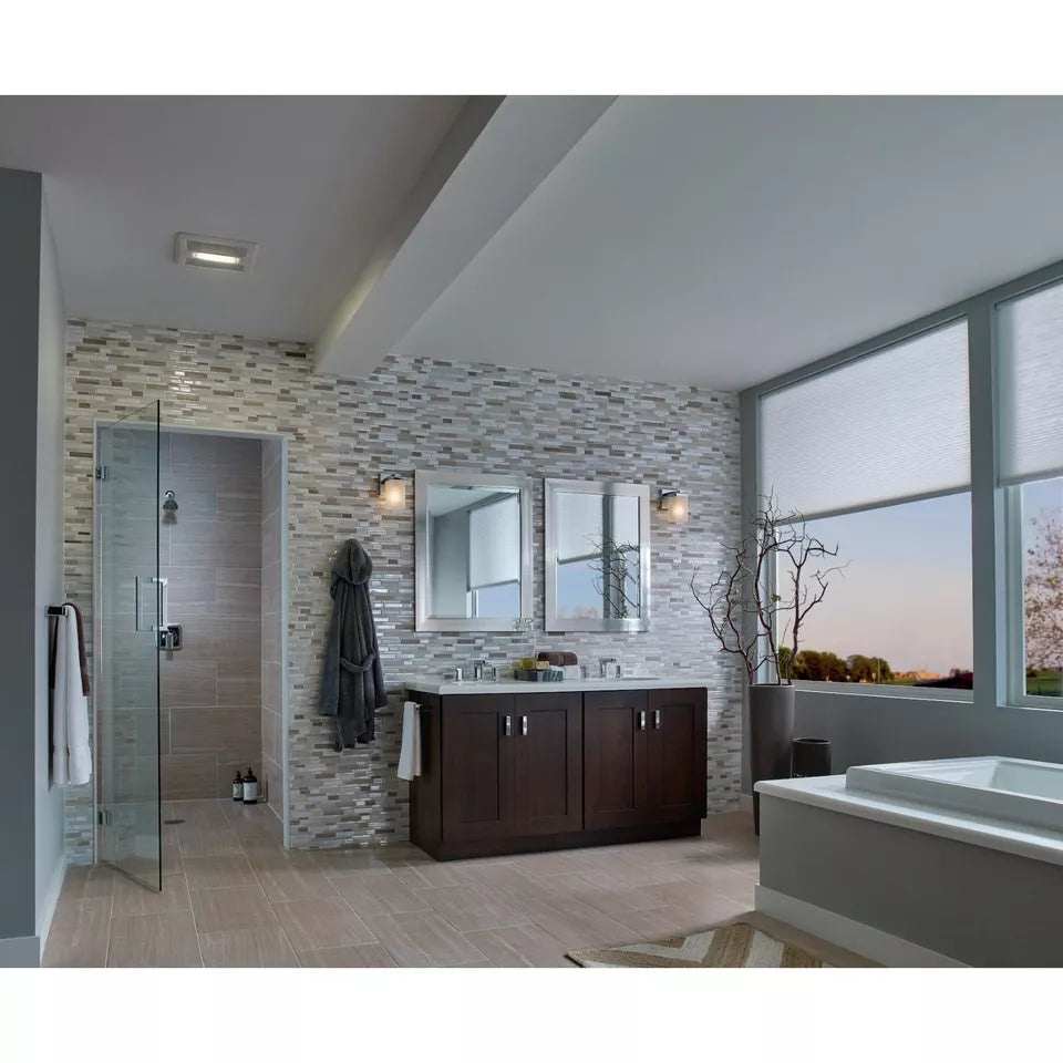 Broan Flex Series 80 CFM Humidity Sensing Ventilation Fan W/Light, CST80SL NIB