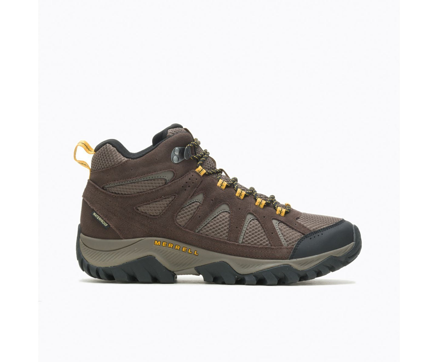 Men's Merrell Oakcreek Mid Waterproof Hiking Boots, J036401 Multi Sizes Espresso