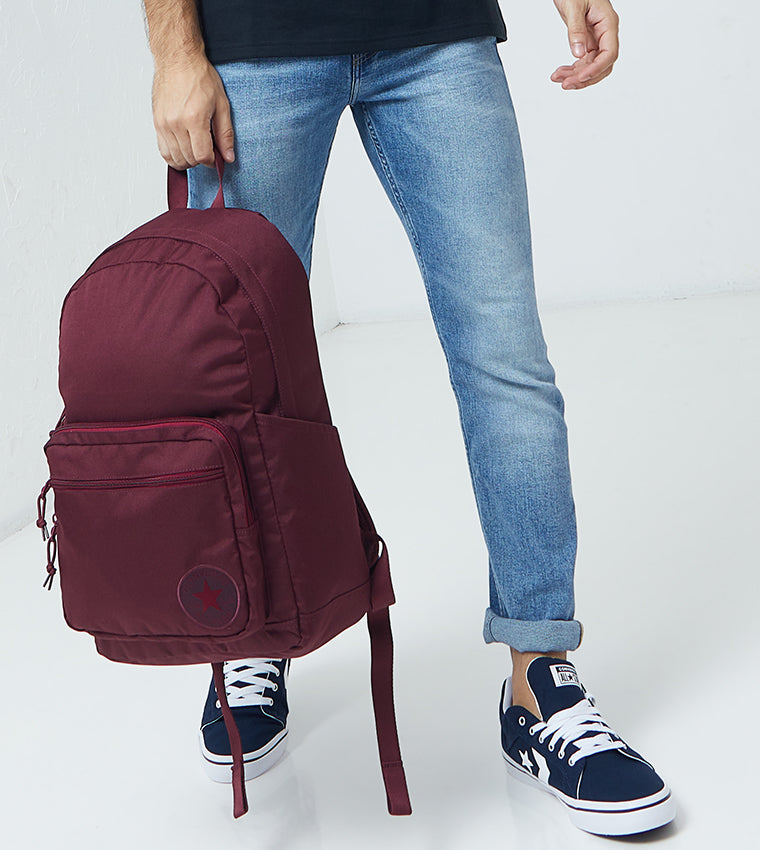 Burgundy cheap converse backpack