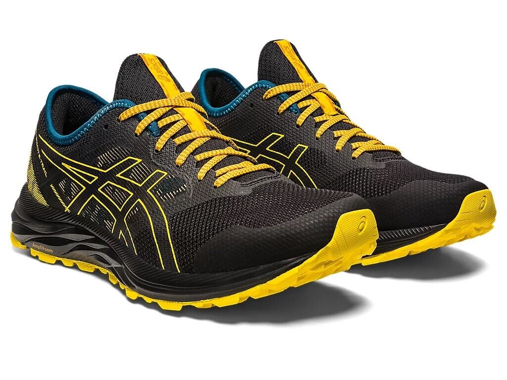 Men's ASICS GEL-EXCITE TRAIL Running Shoes, 1011B194 003 Multi Sizes Black/Golden Yellow