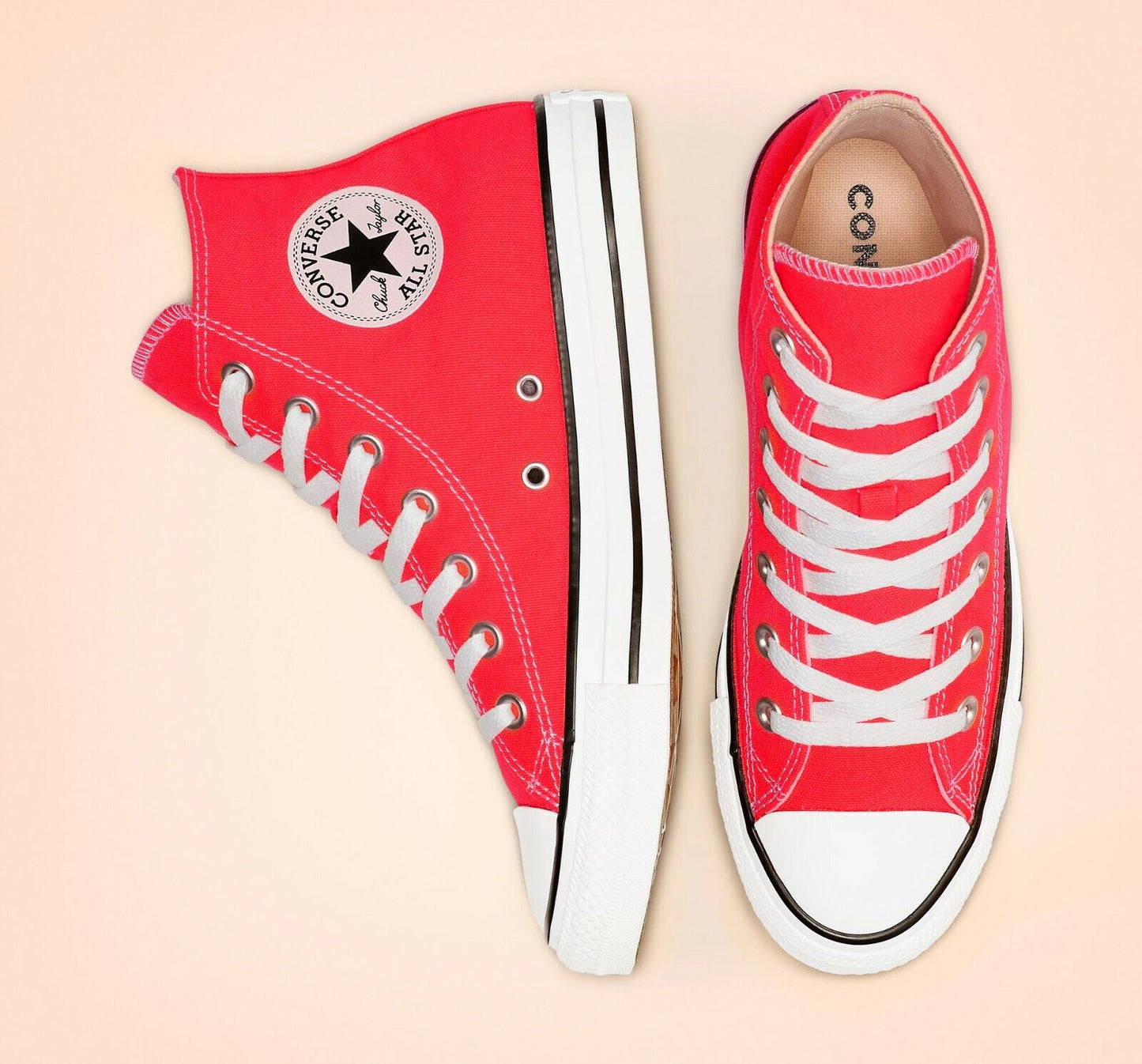 Converse Chuck Taylor All Star Hi Casual Shoes, 166264F Multi Sizes Brgt Crimson