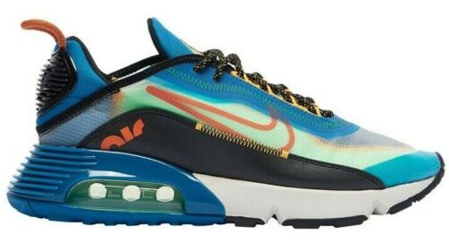 Men's Nike Air Max 2090 Running Shoes, CZ7867 300 Multi Sizes Green Abyss/Starfish/Illusion Green