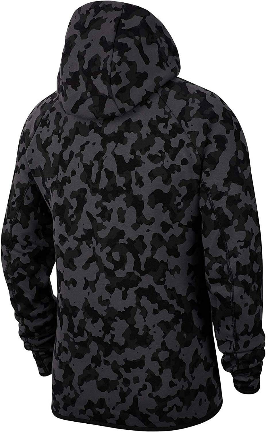 Men s Nike Tech Fleece AOP Camo Full Zip Hoodie CJ5975 010 Multi Size the Footwear University