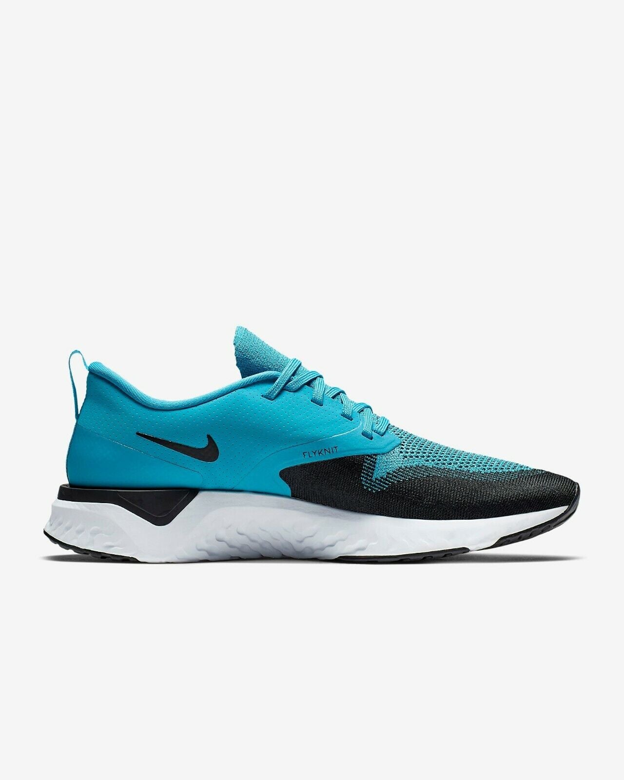 Men's Nike Odyssey React 2 Flyknit Running Shoes, AH1015 402 Multi Sizes Blue Lagoon/White/Black