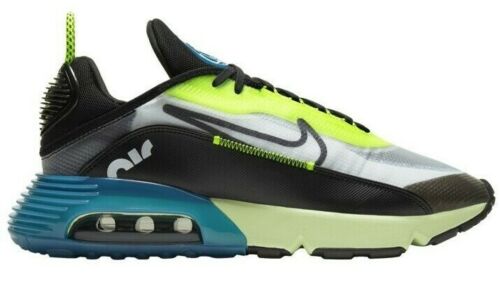 Men's Nike Air Max 2090 Running Shoes, BV9977 101 Multi Sizes White/Black/Volt/Valerian Blue