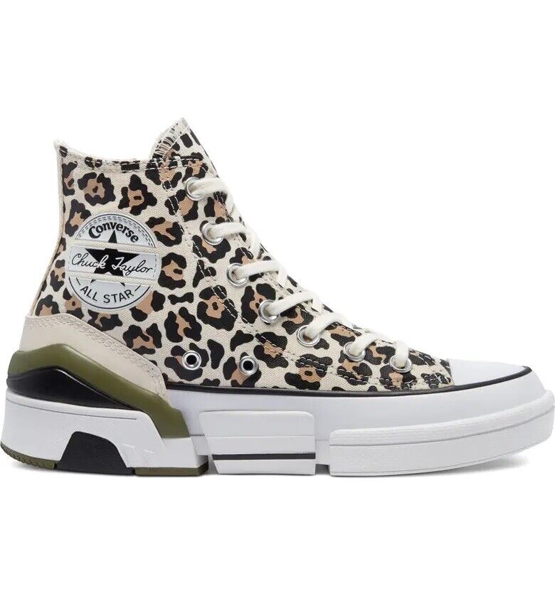Women's Converse Chuck Taylor All Star Leopard Print CPX 70 Hi Top Shoes, 571246C Multi Sizes Driftwood/Black/White