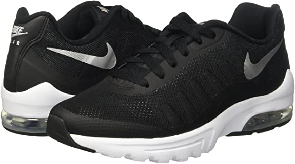Women's Nike Air Max Invigor Running Shoes, 749866 001 Multi Sizes Black/Metallic Silver/White