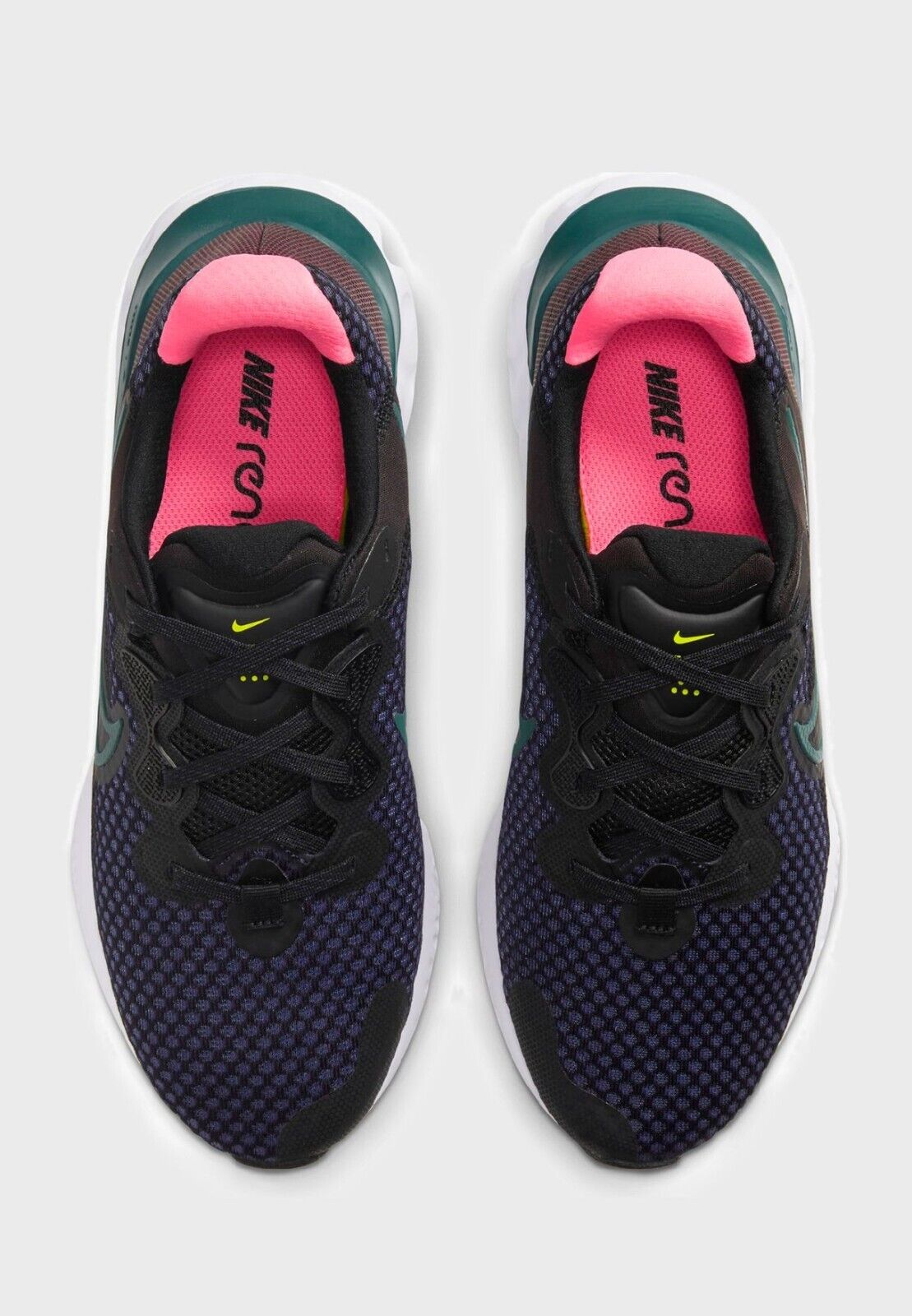 Women's Nike Renew Run 2 Running Shoes, CU3505 004 Multi Sizes Black/Blackened Blue