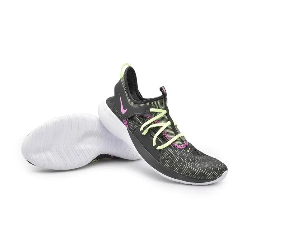 Men's Nike Flex Contact 3 Running Shoes, AQ7484 001 Black/Volt Glow/Hyper Violet