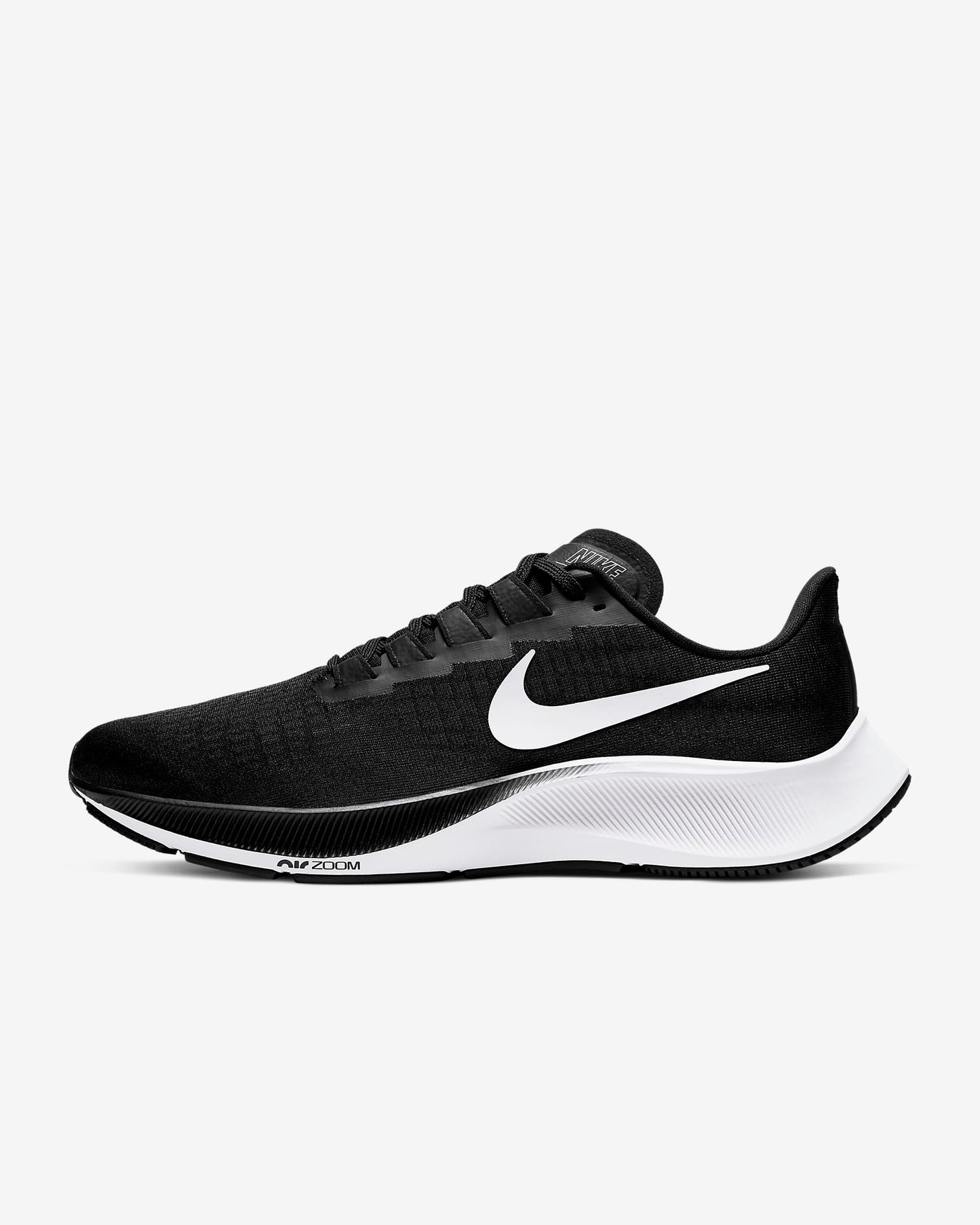 Men's Nike Air Zoom Pegasus 37 Running Shoes, BQ9646 002 Multi Sizes Black/White