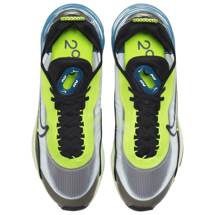 Men's Nike Air Max 2090 Running Shoes, BV9977 101 Multi Sizes White/Black/Volt/Valerian Blue