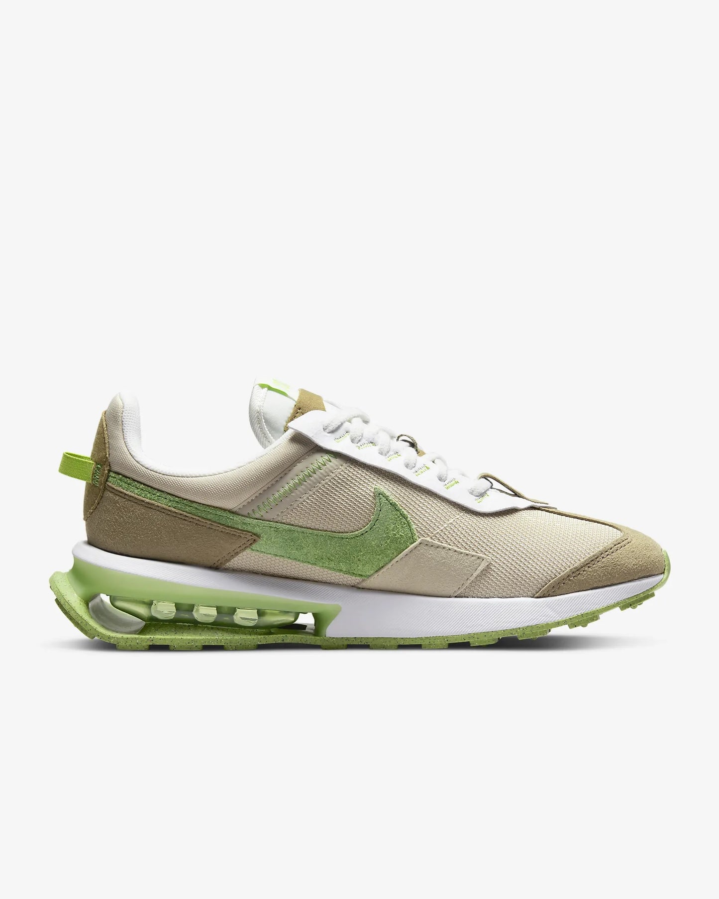 Men's Nike Air Max Pre-Day Running Shoes, DQ7641 200 Size 9.5 Rattan/Matte Olive/Hazel Rush/Vivid Green