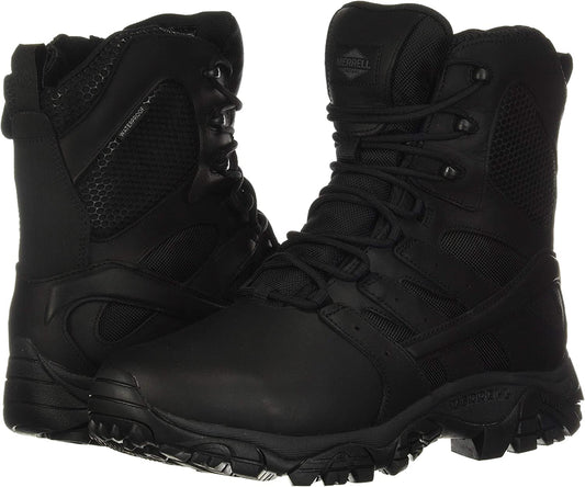 Men's Merrell Moab 2 8" Response Waterproof-Tactical Work Boot, J45335 Multi Sizes Black