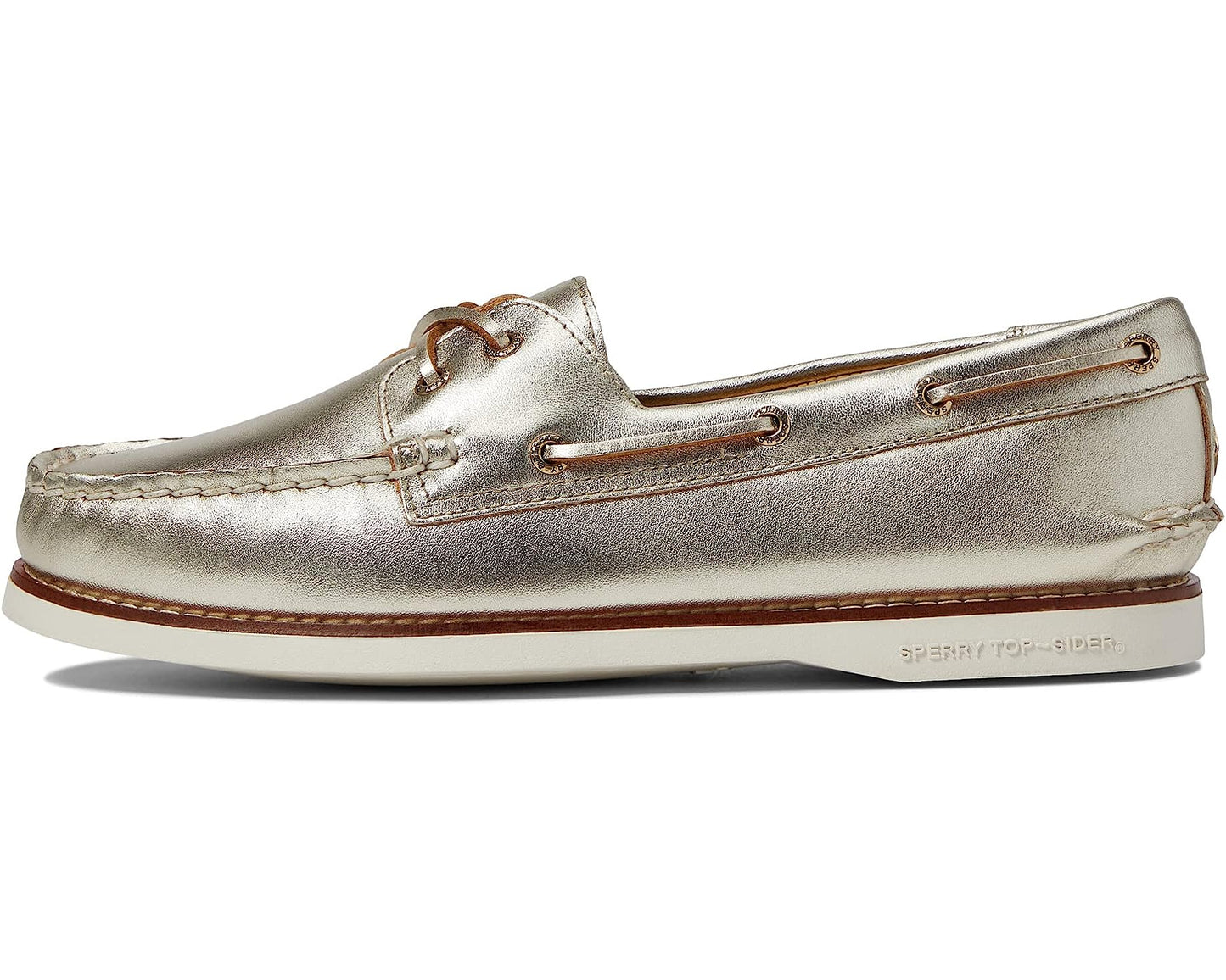 Women's Sperry Top-Sider Gold Cup Authentic/Original Montana 2-Eye Boat Shoe, STS87107 Sizes Gold