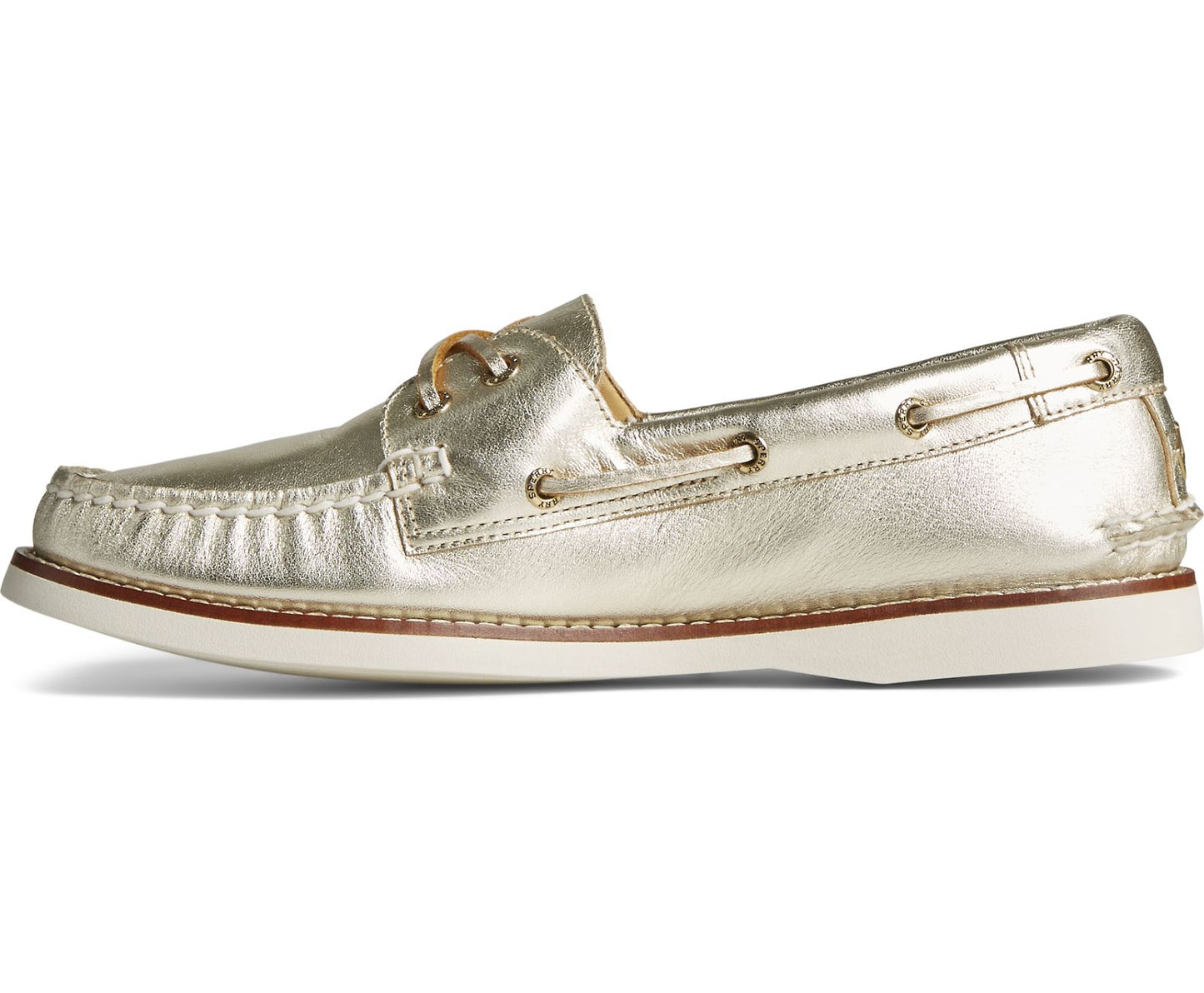 Women's Sperry Top-Sider Gold Cup Authentic/Original Montana 2-Eye Boat Shoe, STS87107 Sizes Gold