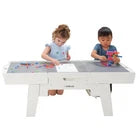 New Kidkraft Building Bricks Play N Glow Activity Table W/210 Brick, White 20678