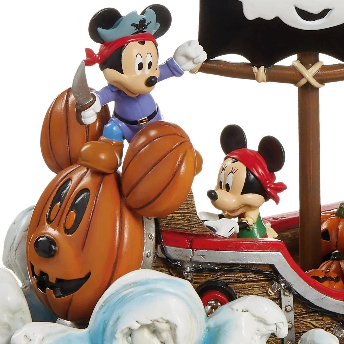 Disney Halloween Animated Pirate Ship with Lights and Music, Whole Gang Aboard