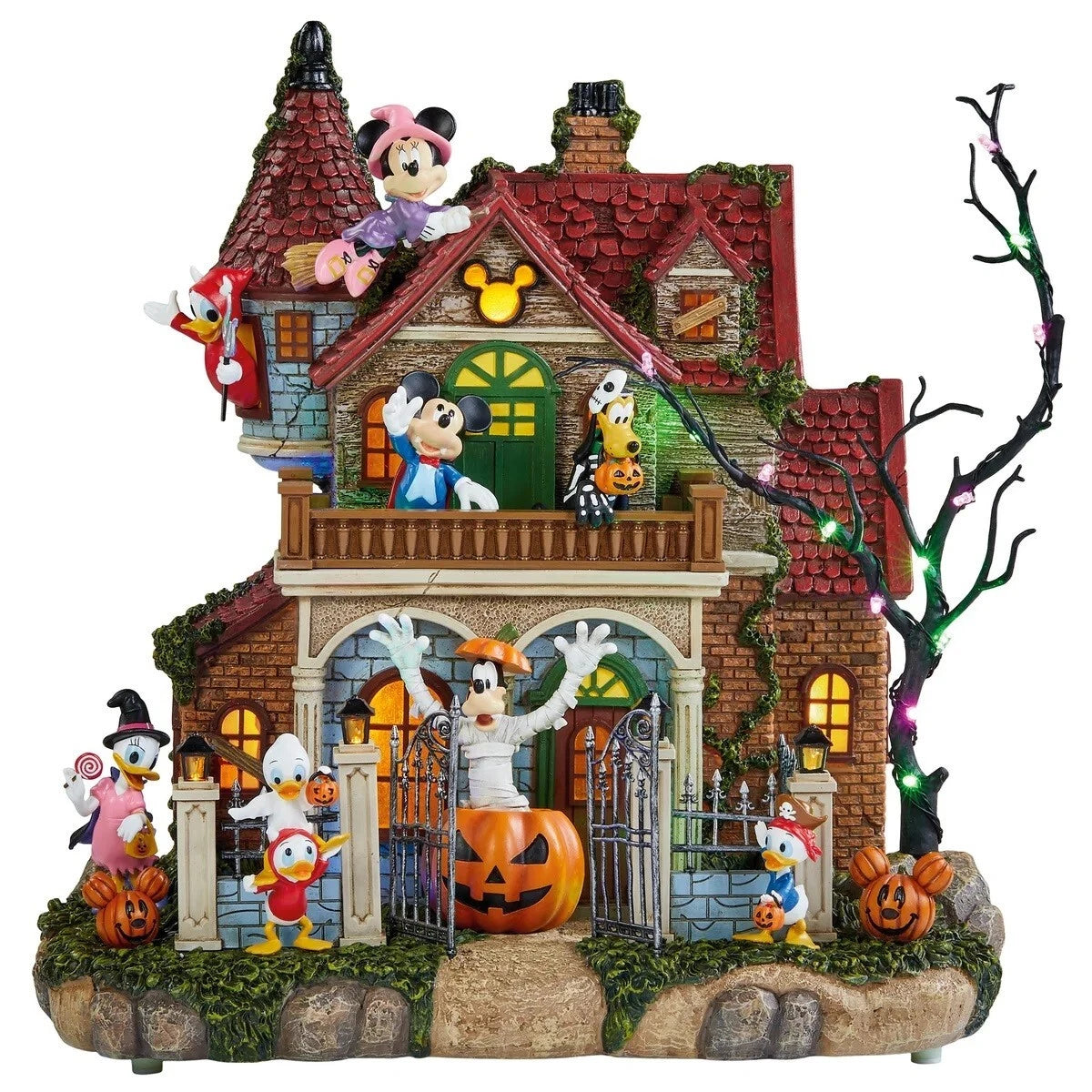 New Disney Halloween Haunted Party House with Lights & Music, Whole Gang House