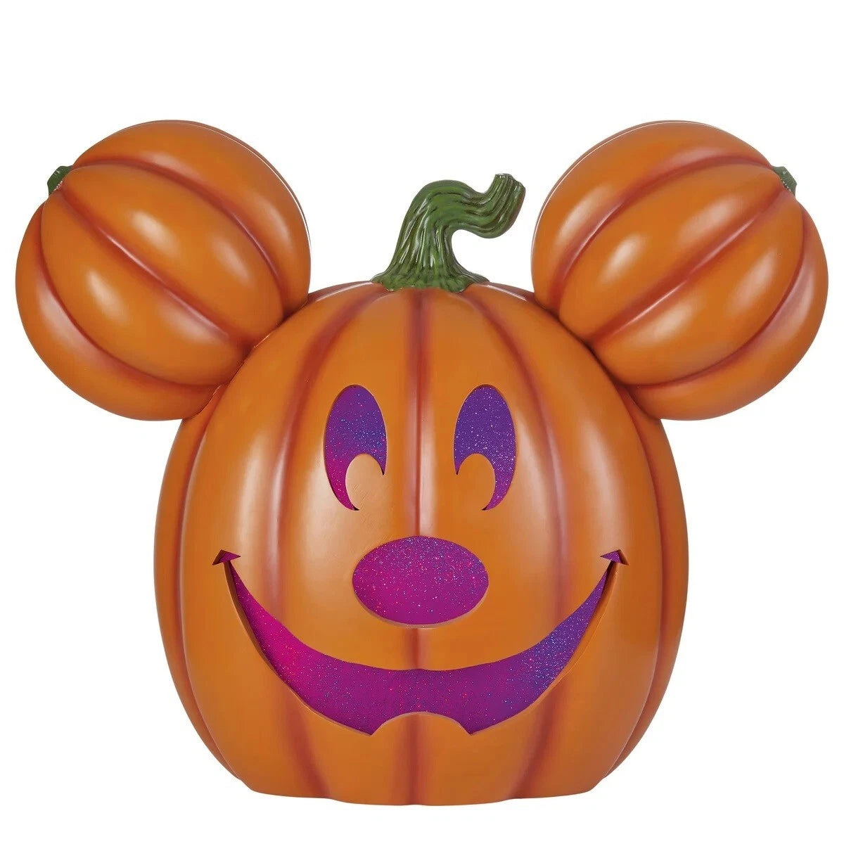 Disney Mickey Pumpkin with Lights & Music, NM-K23467AA Jack O Lantern Halloween