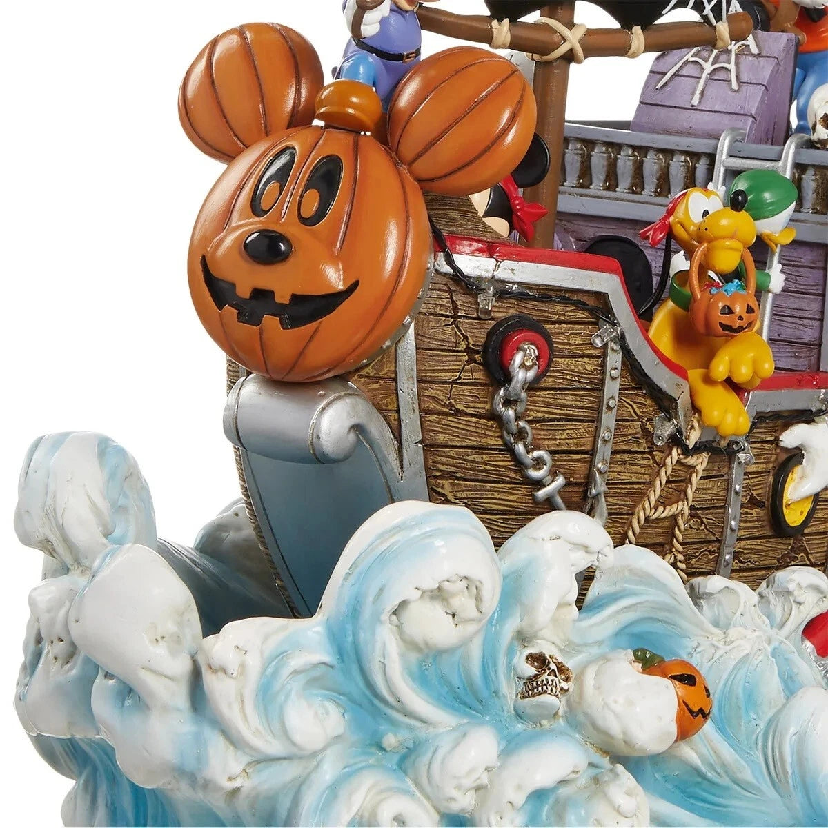 Disney Halloween Animated Pirate Ship with Lights and Music, Whole Gang Aboard