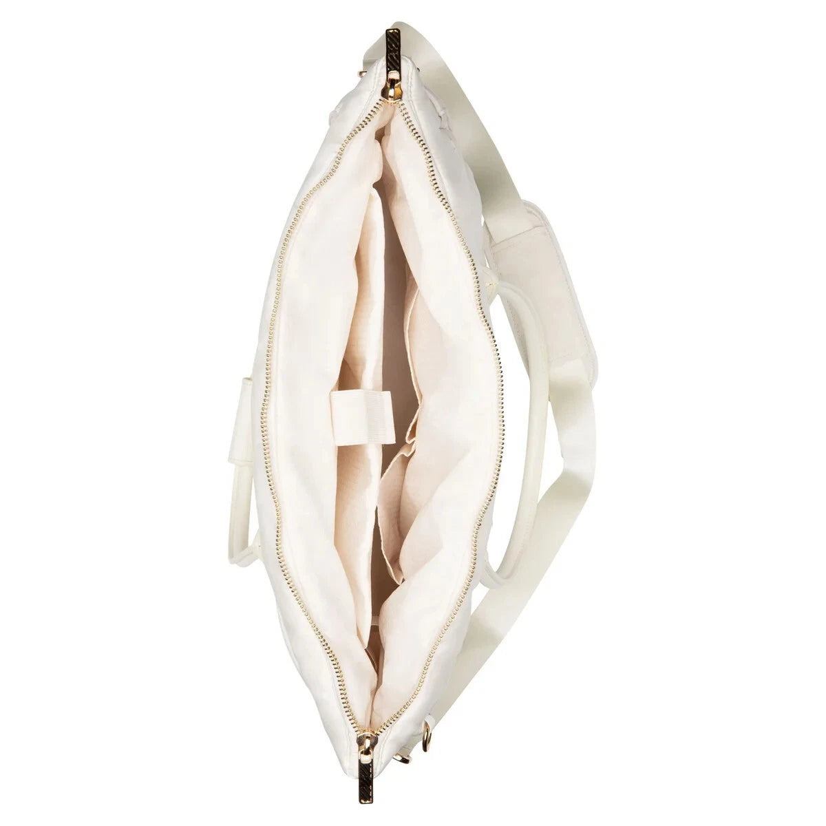 New iPack Puffy Fashion Tote Bag, Choice Cream/Black, 17.3"Wx19.3"Lx6.1"H Viral