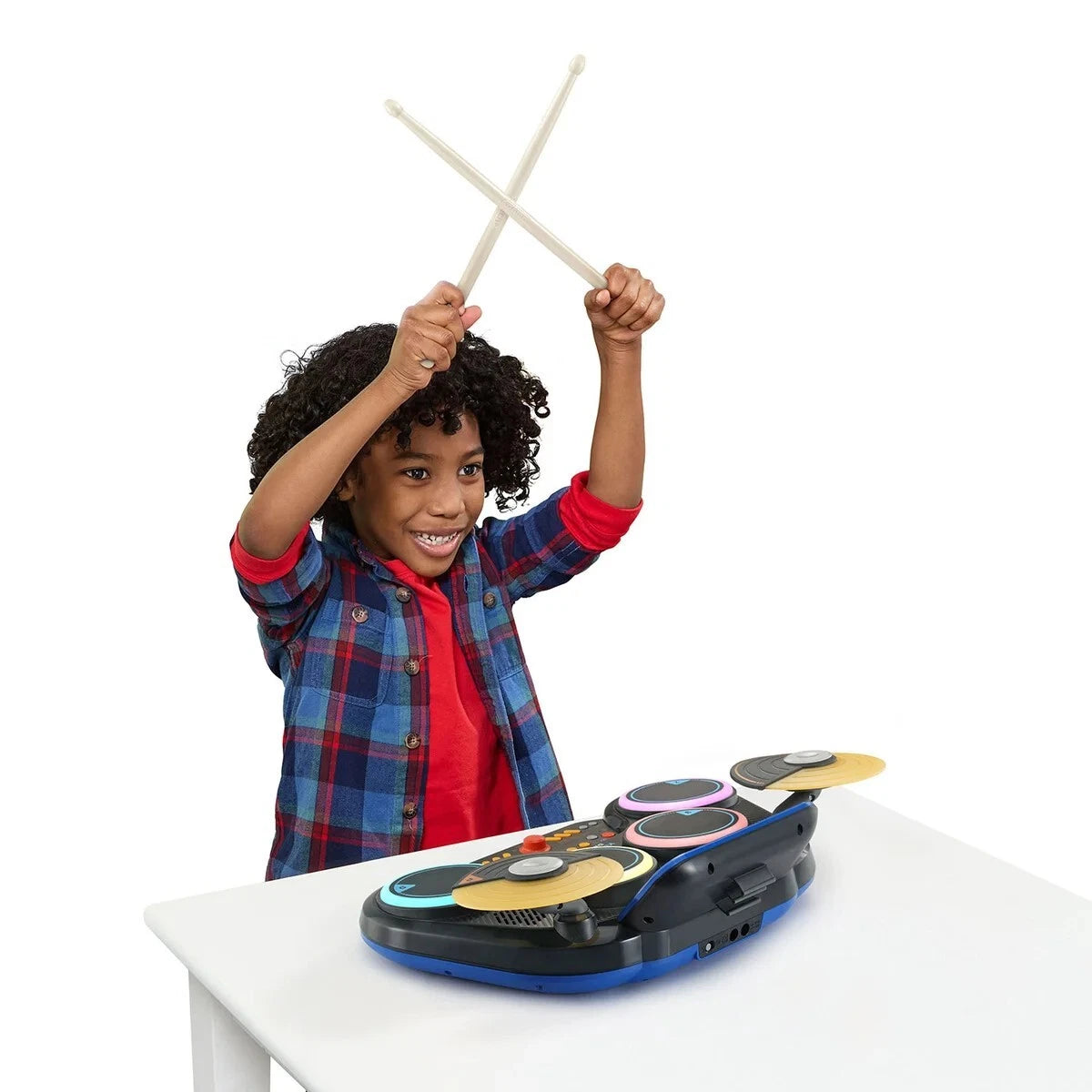 NIB NEW VTech Kidi Star Drum Pad, 80-572600 (30) Music Tracks, Bluetooth, Light