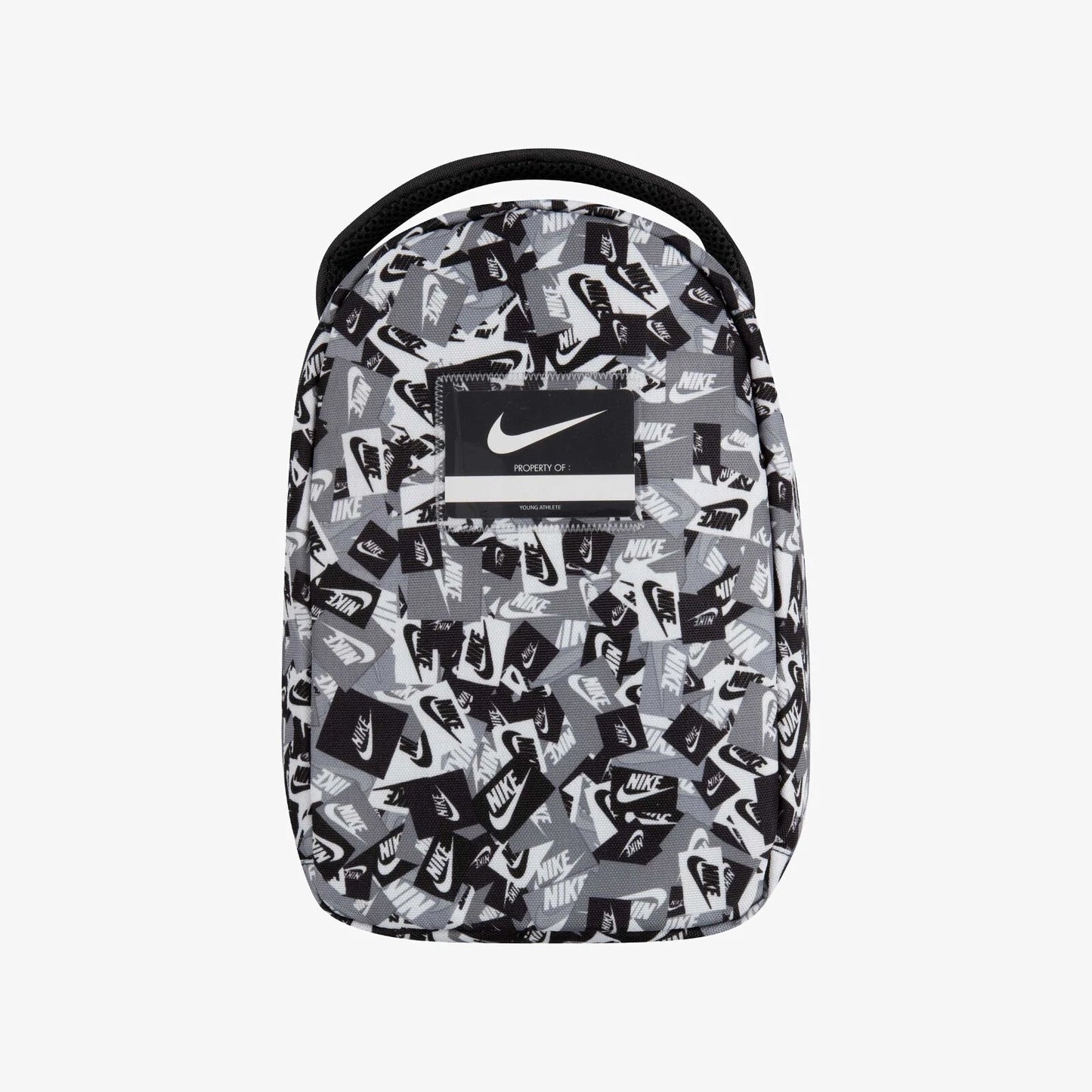 Nike Classic Logo Fuel Pack Insulated Lunch Bag W/ID Window, 9A2901 023 Black