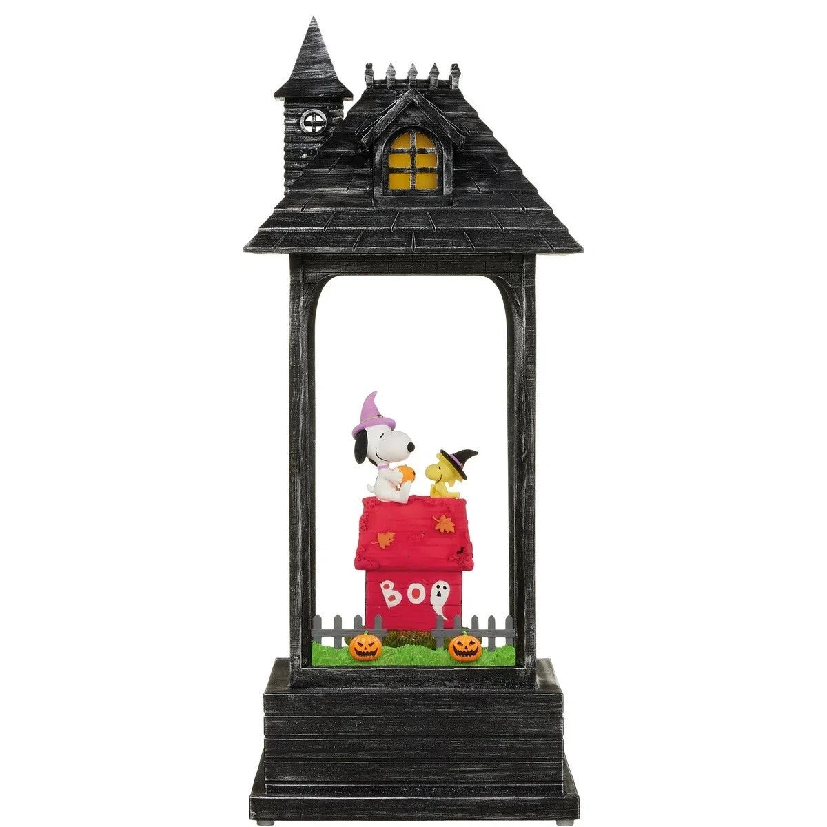Peanuts Snoopy Halloween Swirling Glitter 14" Lantern with Lights & Music,