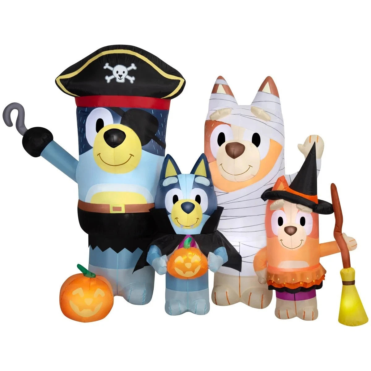 New 6.5’ Bluey Family Scene Halloween Inflatable LED Light Up Decoration,1785105
