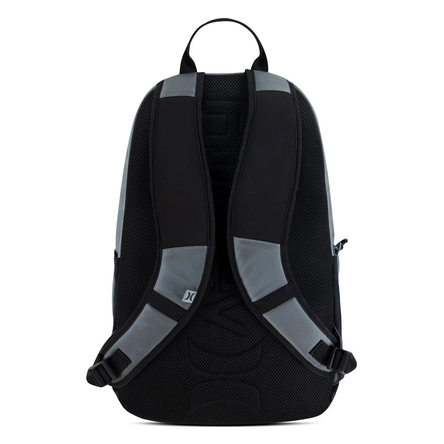 New Hurley Rider Backpack Gray & Black - Laptop & Bottle Pockets, 9A7386-0A1 O/S