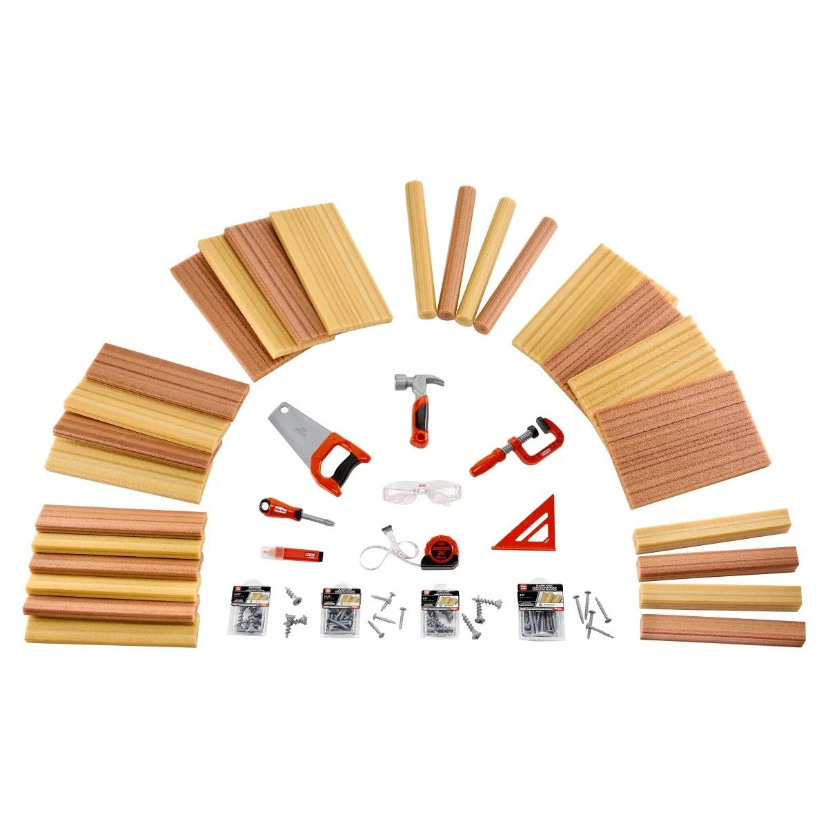 New Little Tikes Creative Construction Master Carpenter 114pc Set Bundle 1851465