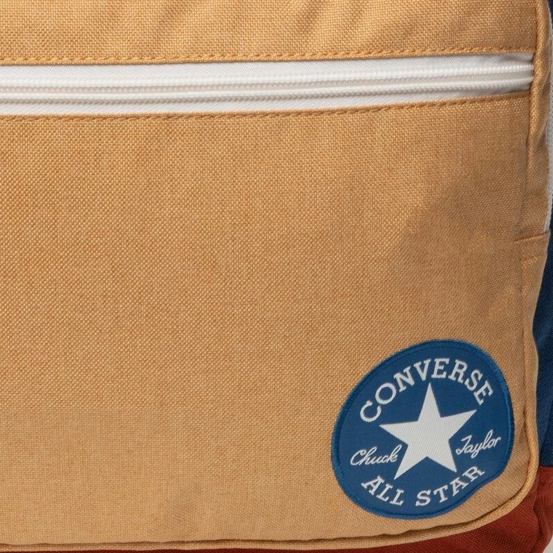 Converse Go 2 Backpack 24 Liter Capacity, 10018975-A01 Beige/Navy Blue/Orange