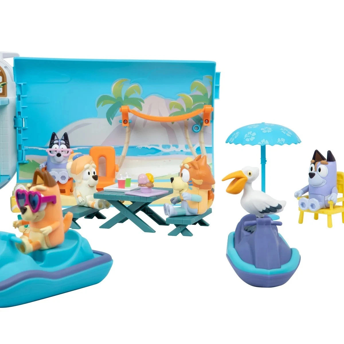 Bluey's 3-IN-1 Transforming Plane Mega Set S13 Ultimate Family Trip Playset, 42p