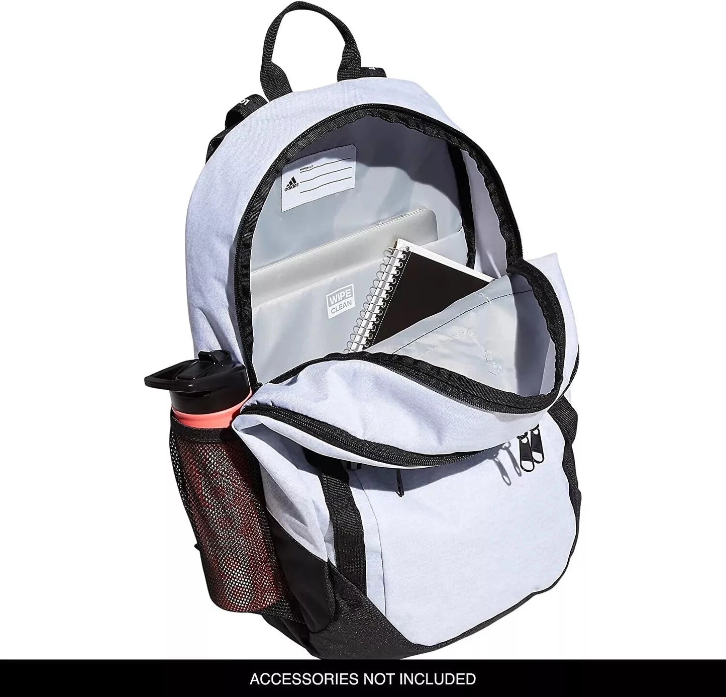 adidas Excel 6 BOS Unisex Backpack, 5153175 Jersey White/Black 2450 CU NWT