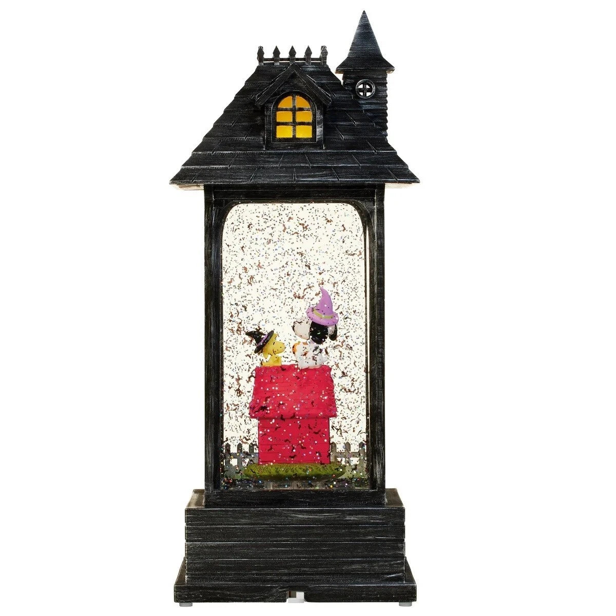 Peanuts Snoopy Halloween Swirling Glitter 14" Lantern with Lights & Music,