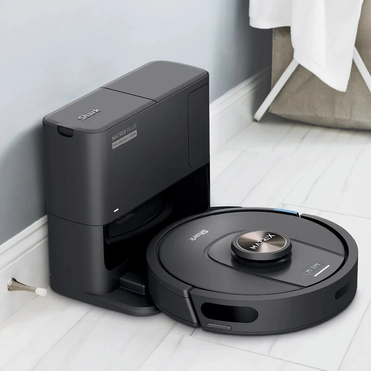 New Shark Matrix Plus Robot Vacuum W/Self-Empty HEPA Base, UR2360S NIB