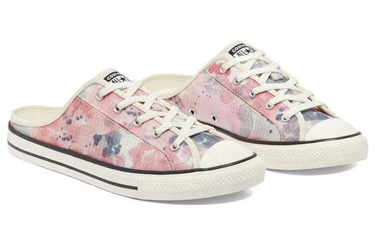 Women's Converse Chuck Taylor All Star Washed Florals Dainty Mule Slip, 571185C Multiple Sizes Egret/Terracotta Pink/Black