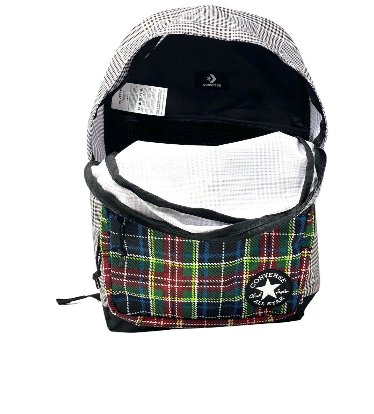 Converse Go 2 Patterned Check Backpack 24 Liter Capacity, 10019901-A01