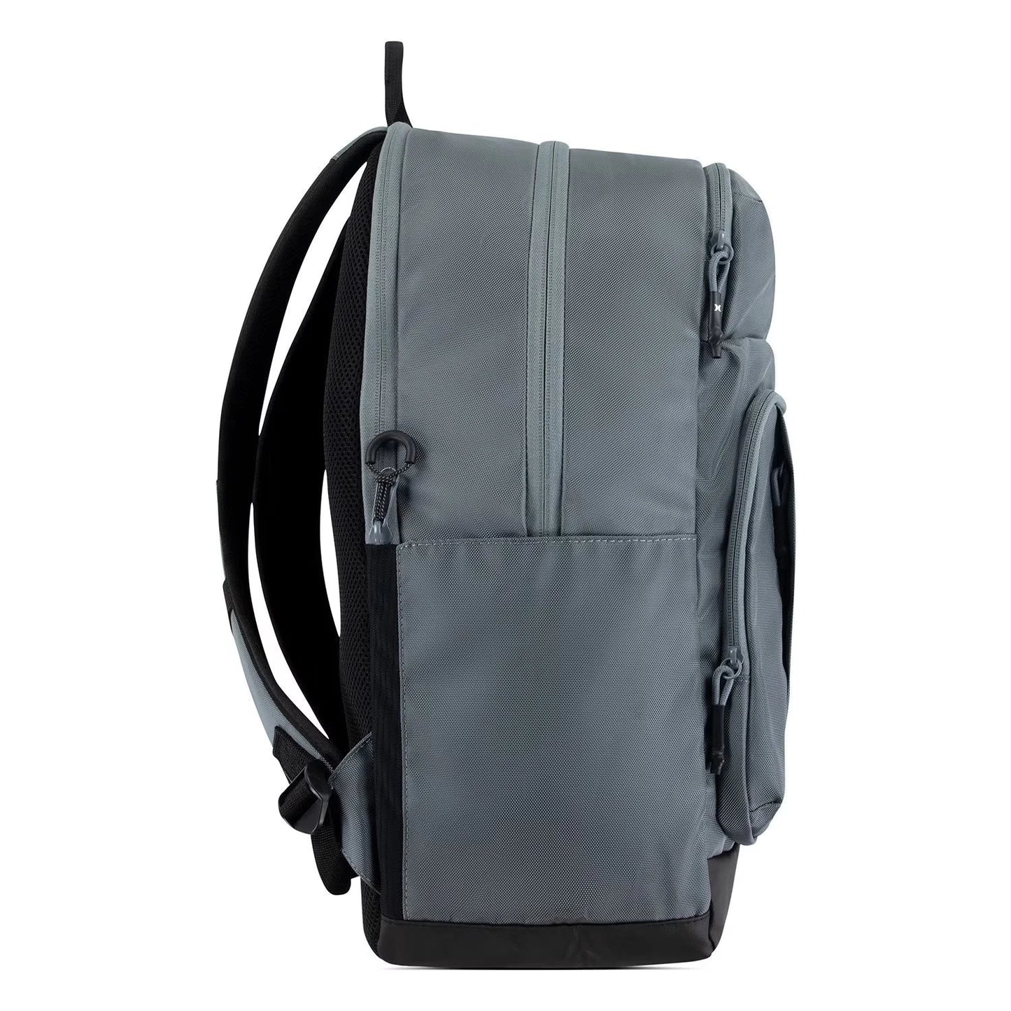New Hurley Rider Backpack Gray & Black - Laptop & Bottle Pockets, 9A7386-0A1 O/S