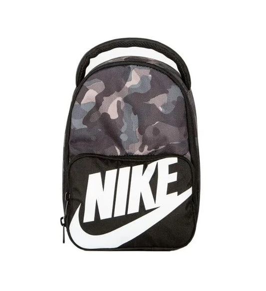 Nike Classic Fuel Pack Insulated Lunch Bag W/ID Window, 9A2901 G33 Blk/Grey Camo