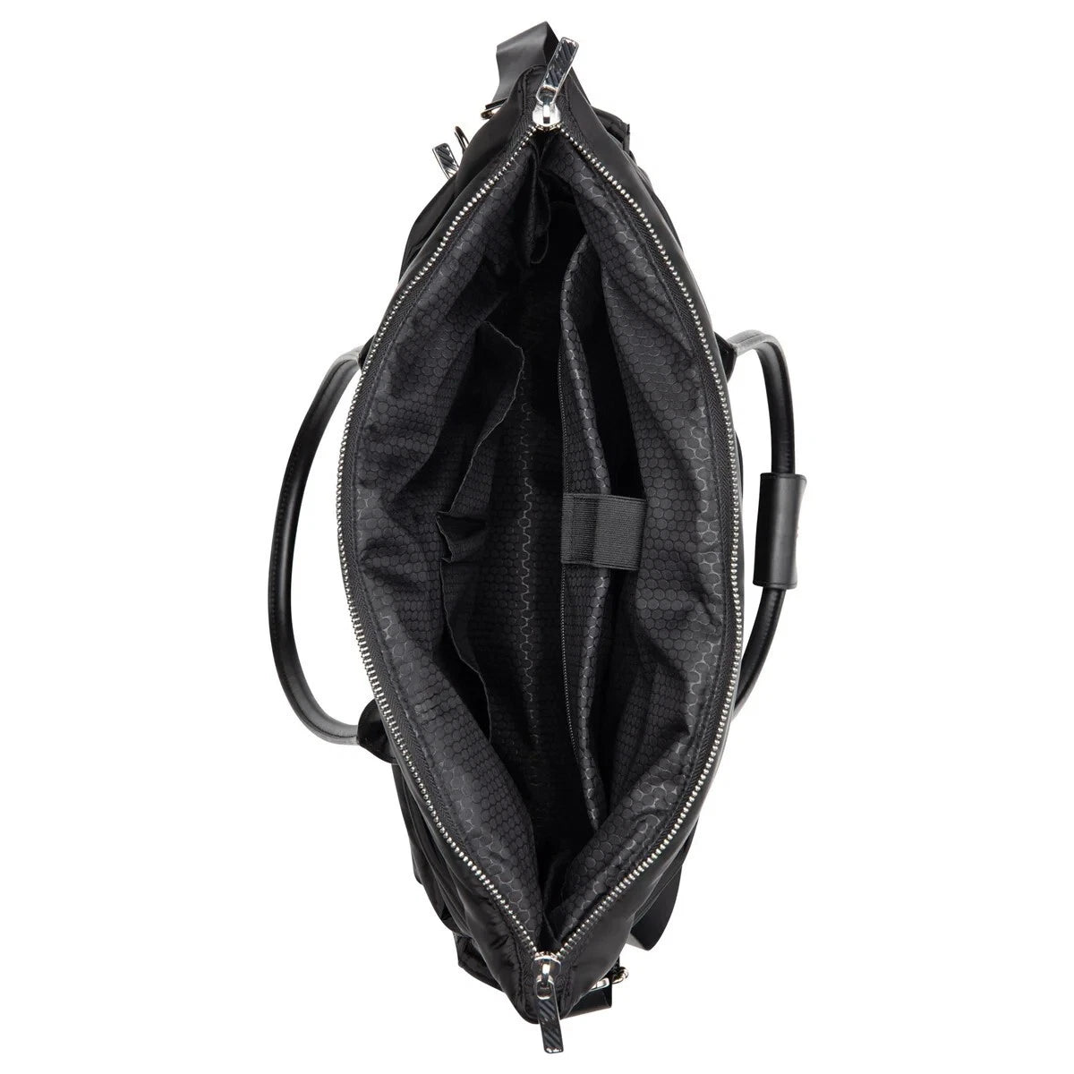 New iPack Puffy Fashion Tote Bag, Choice Cream/Black, 17.3"Wx19.3"Lx6.1"H Viral