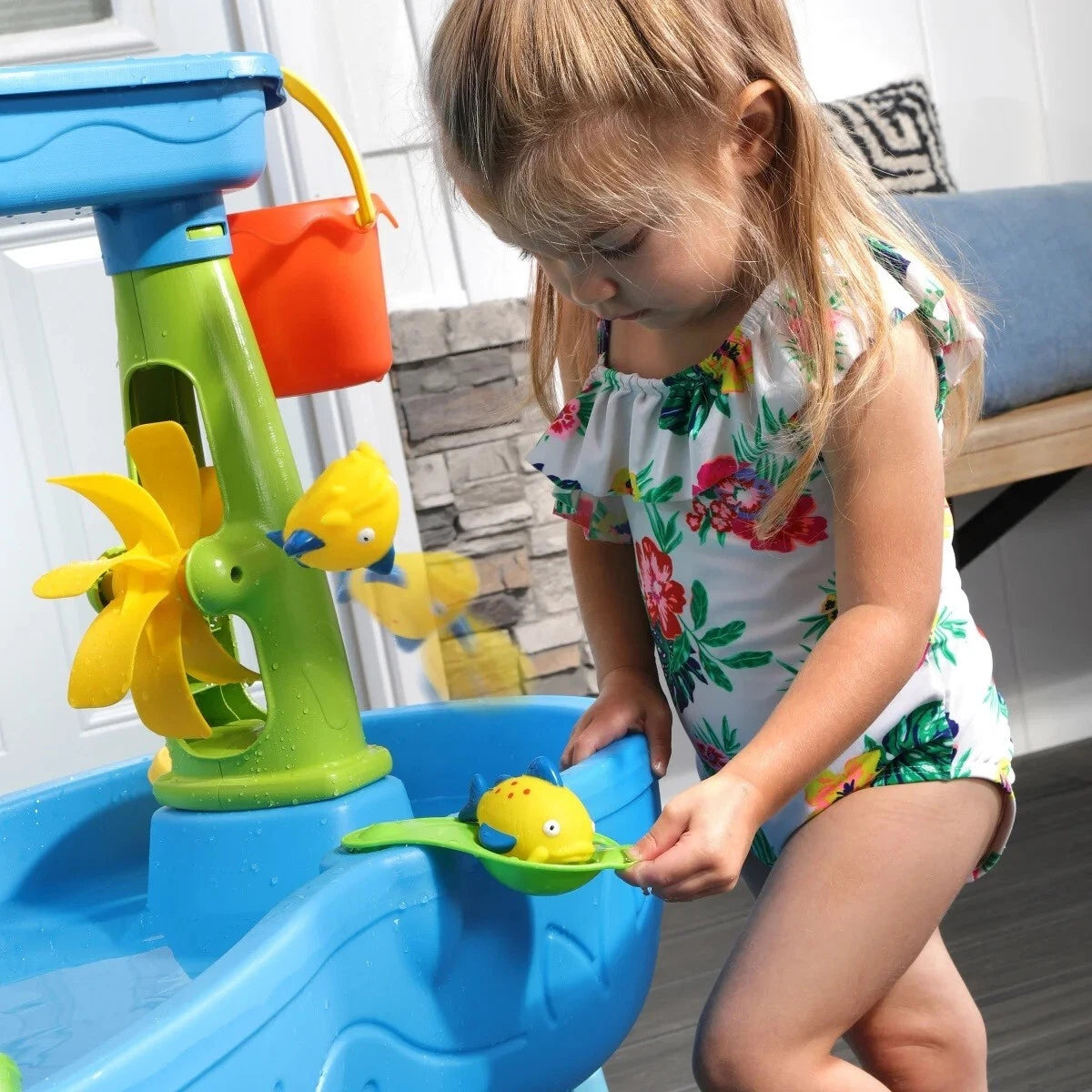 Kids Step2 Double Rain Showers Splash Water Table, 421500 NIB 1572639 NEW