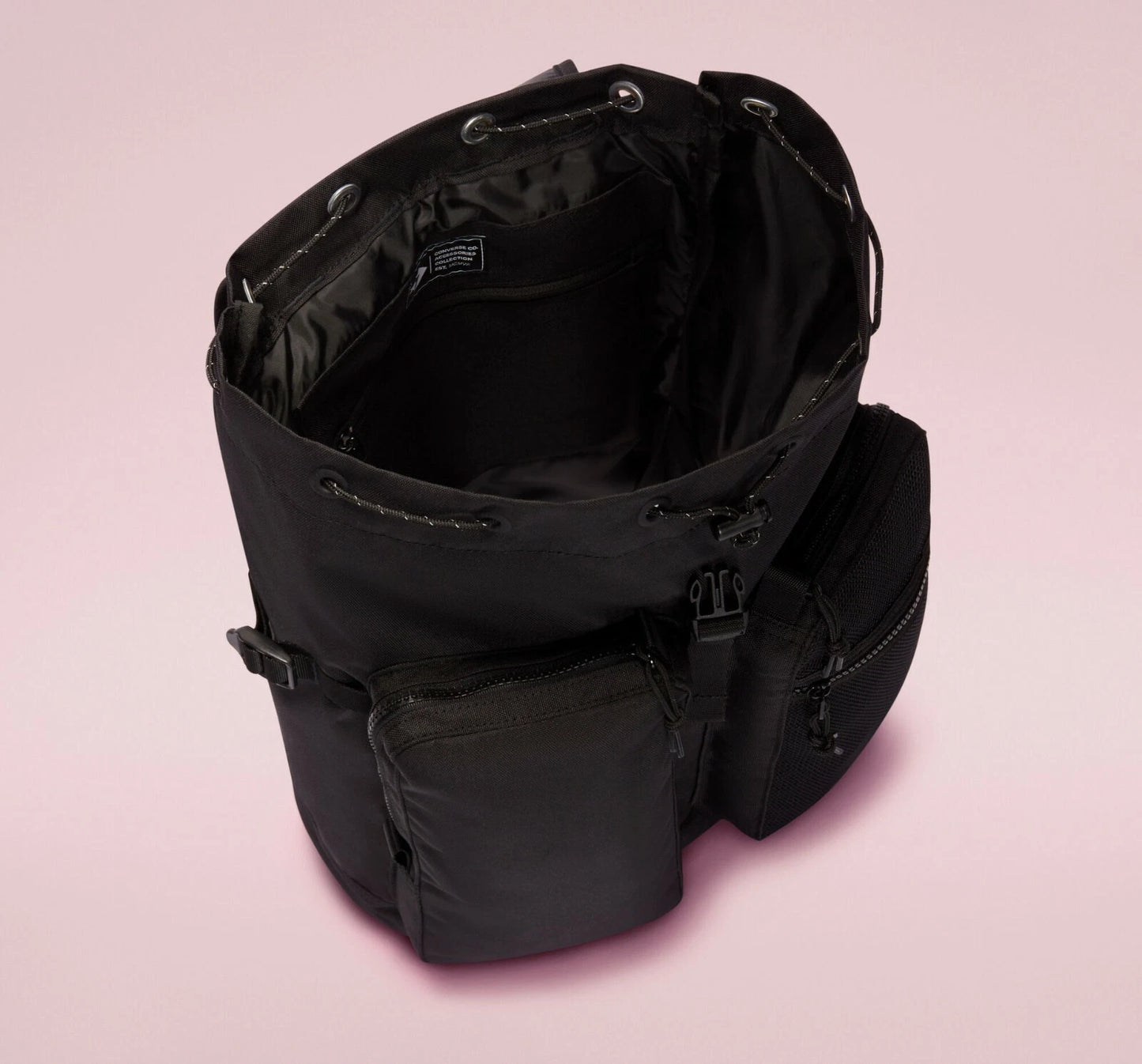 Converse Unisex Rucksack Backpack 27 Liter Capacity, 10019892-A01 Converse Black